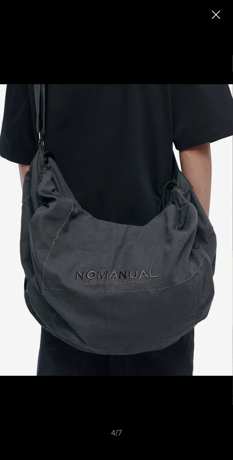 노매뉴얼 크로스백 차콜 상품이미지3