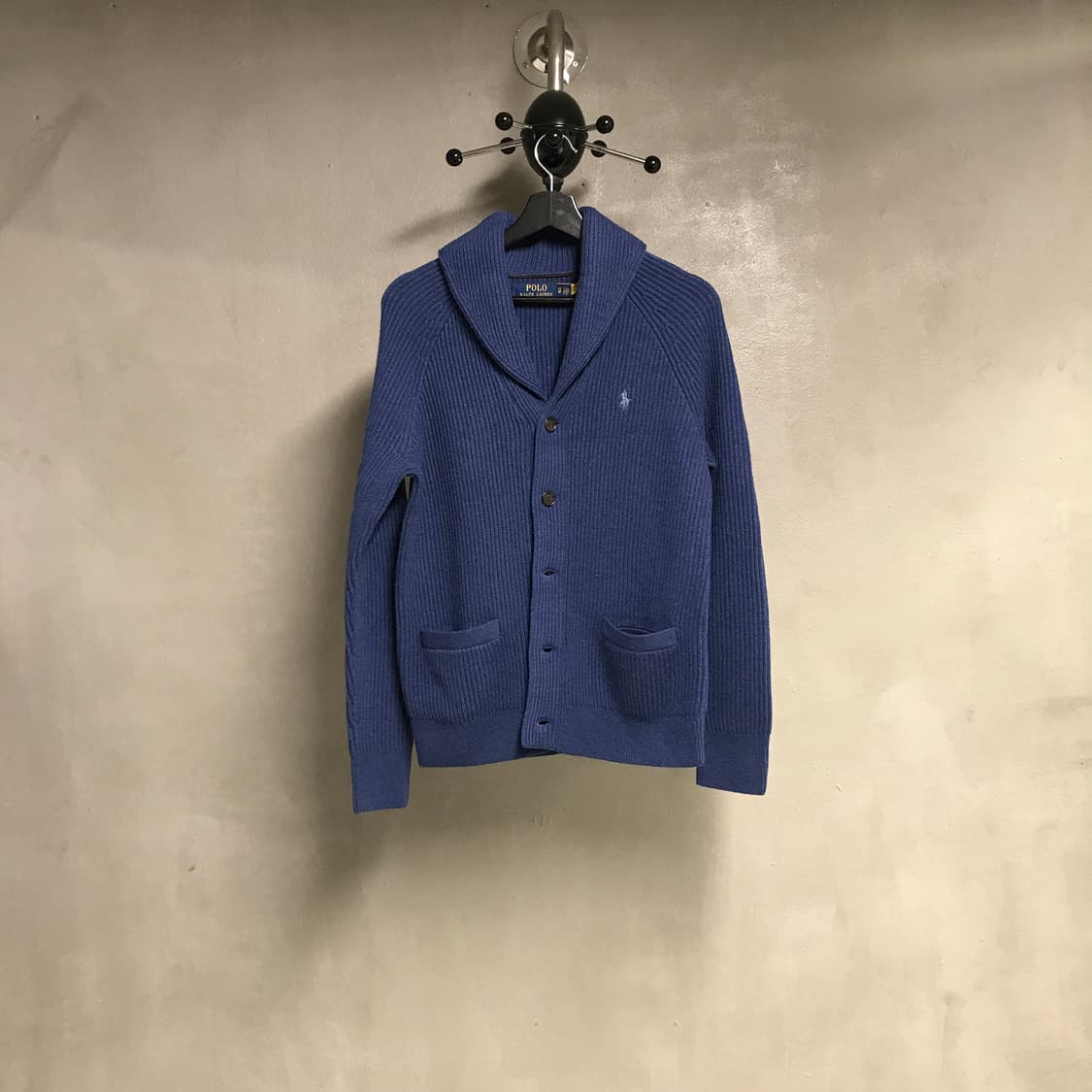 폴로 랄프로렌 QR 숄카라 가디건 네이비 XS(W) 상품이미지1