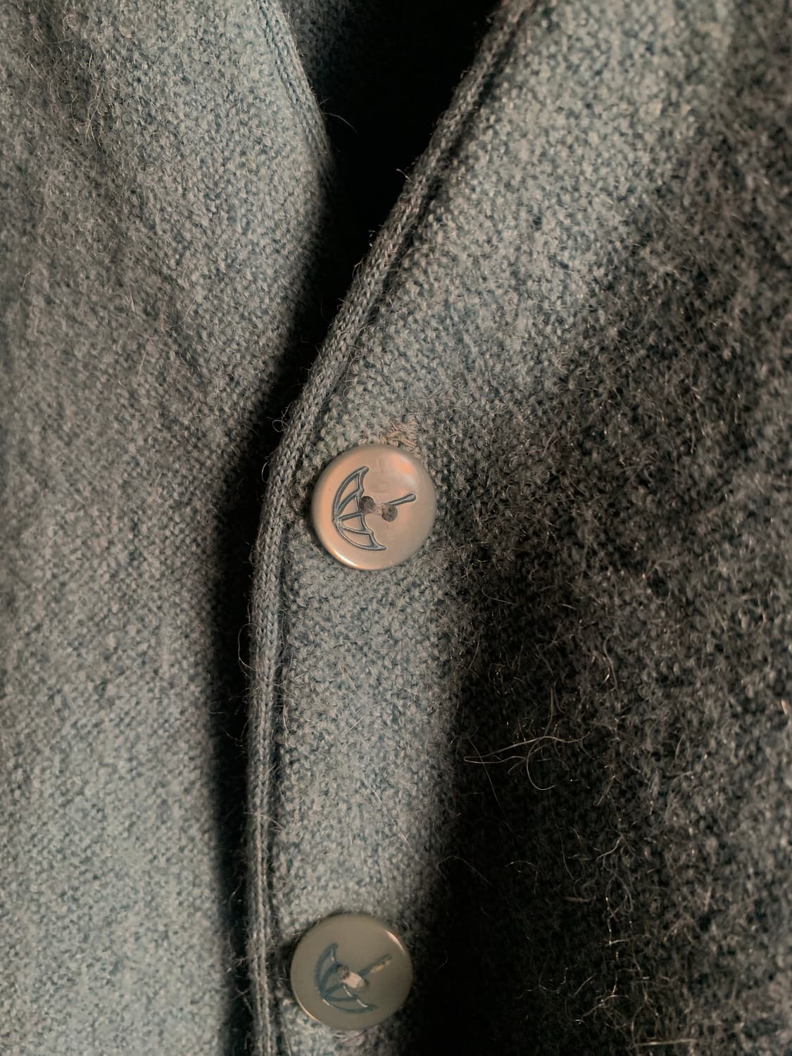 60-70s 로버트 브루스 by 아놀드 파머 알파카/울 카디건 상품이미지4