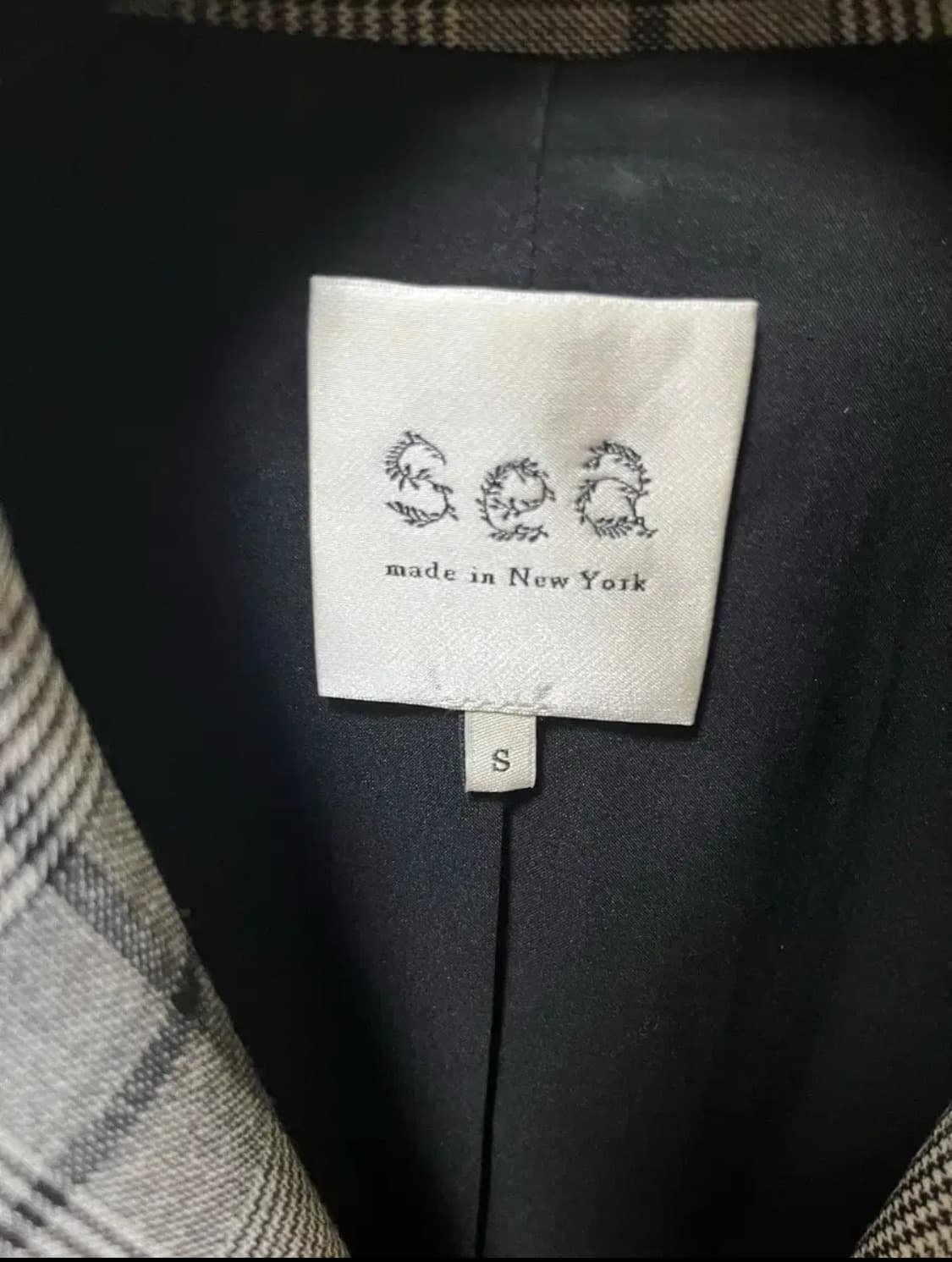 Sea newyork 체크 블레이저 자켓 상품이미지3