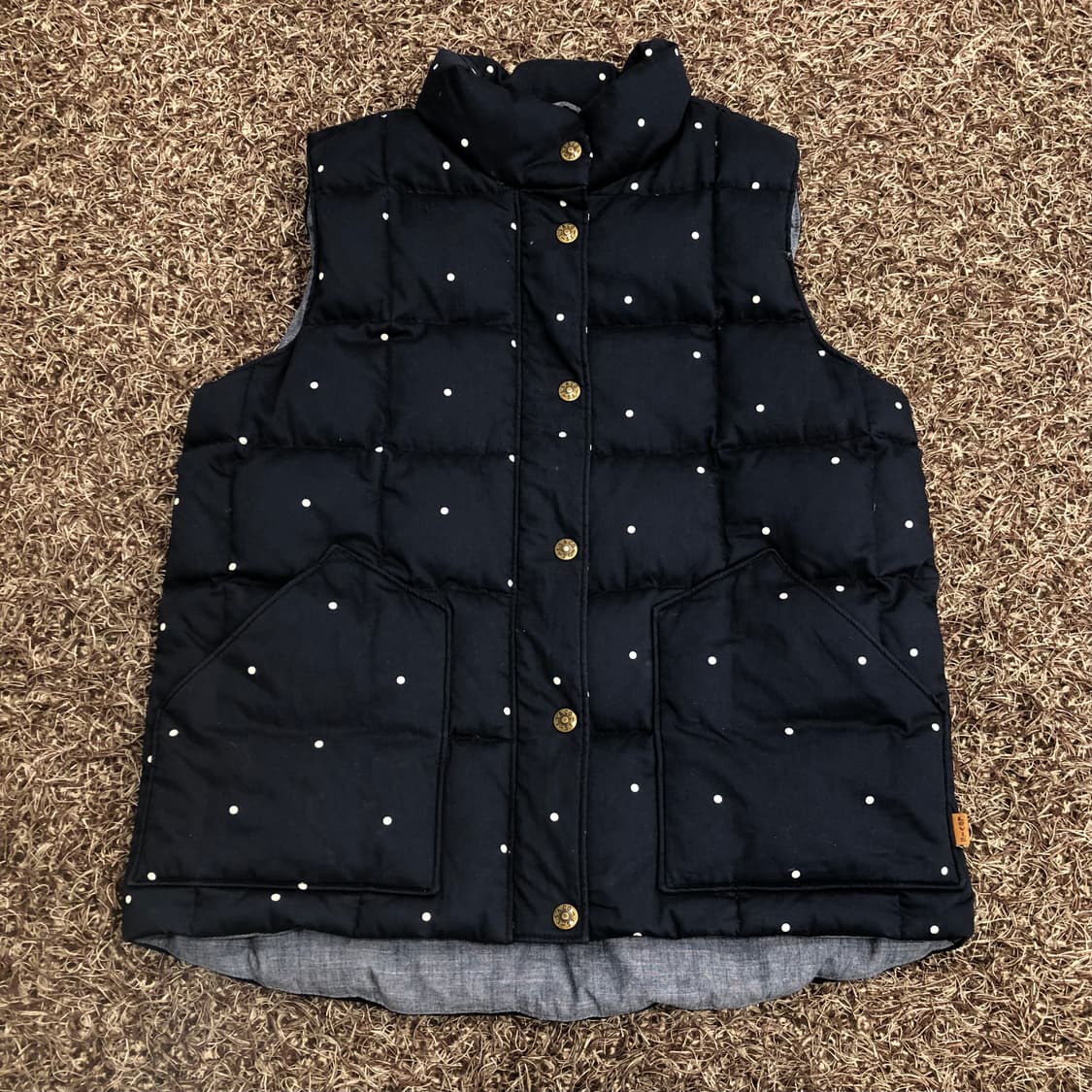 리바이스 도트 덕다운 폴카닷 패딩 조끼 베스트 상품이미지1