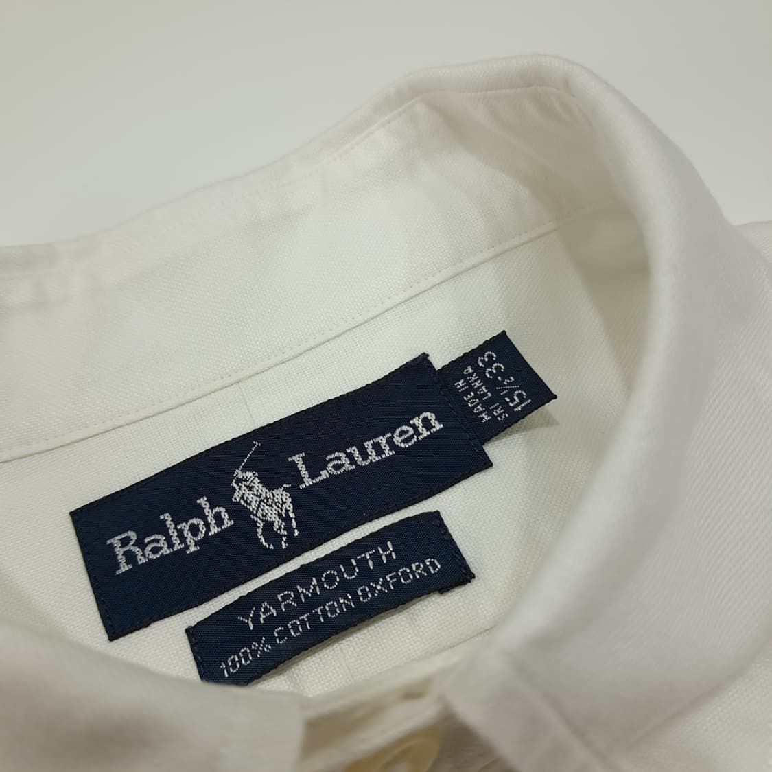 CL366 L 폴로 90s 옥스포드 멀티포니 화이트 셔츠 남방 상품이미지3