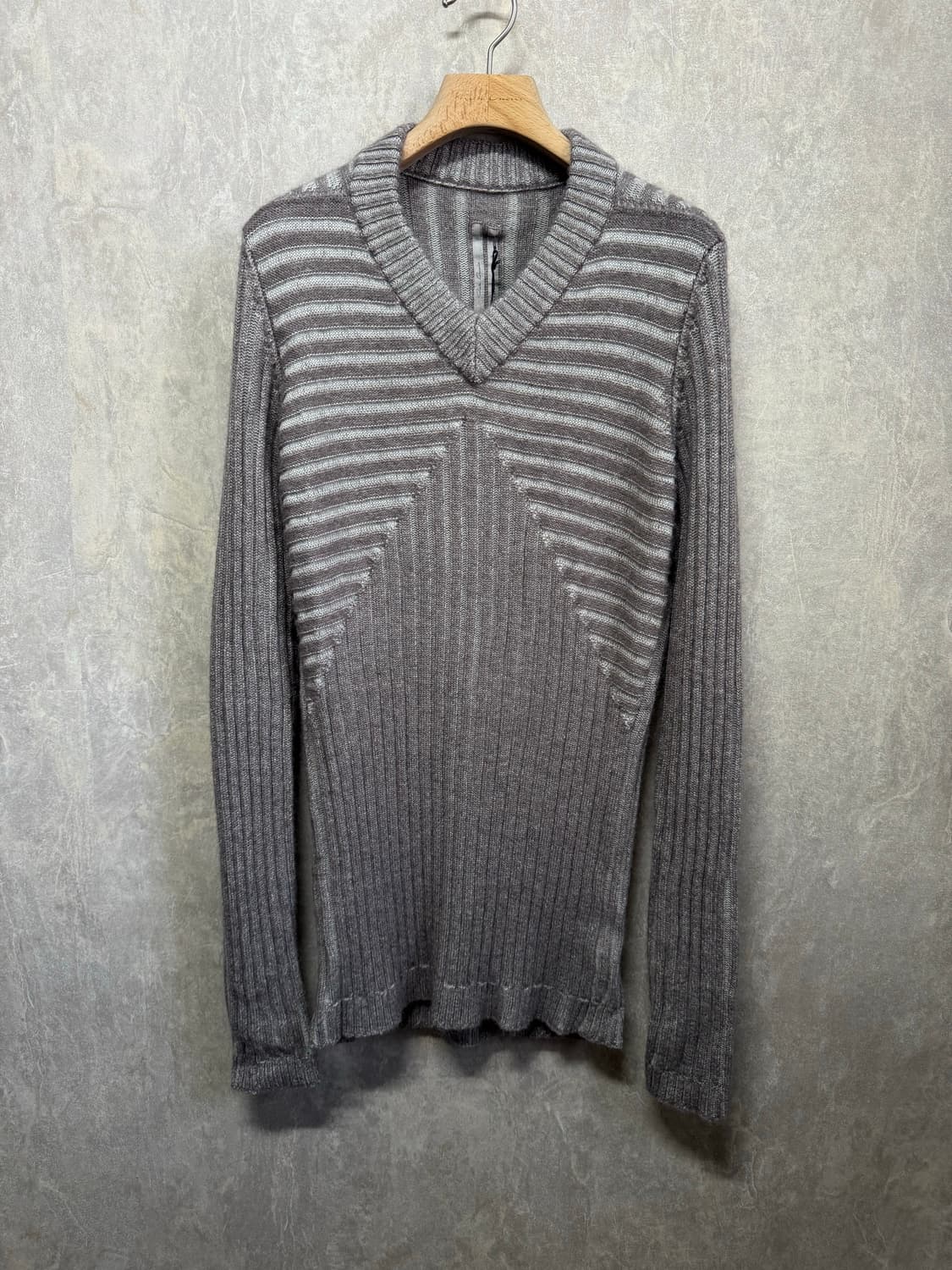 S / Rick Owens 릭오웬스 22FW 딥 V넥 니트 스웨터 상품이미지1