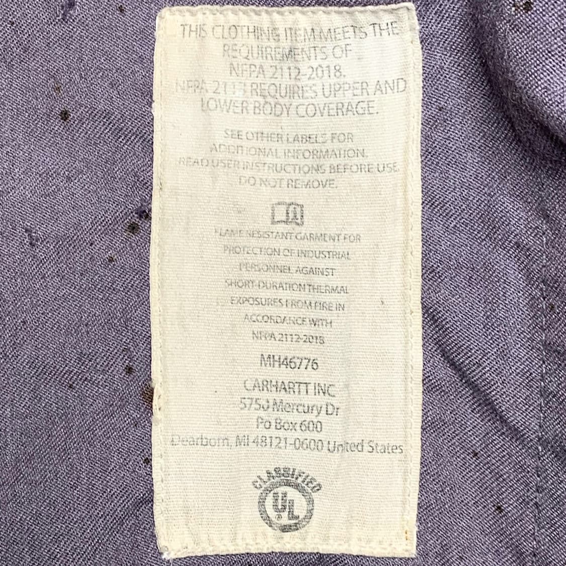 [XL] 칼하트 FR 워크셔츠 그레이 상품이미지5