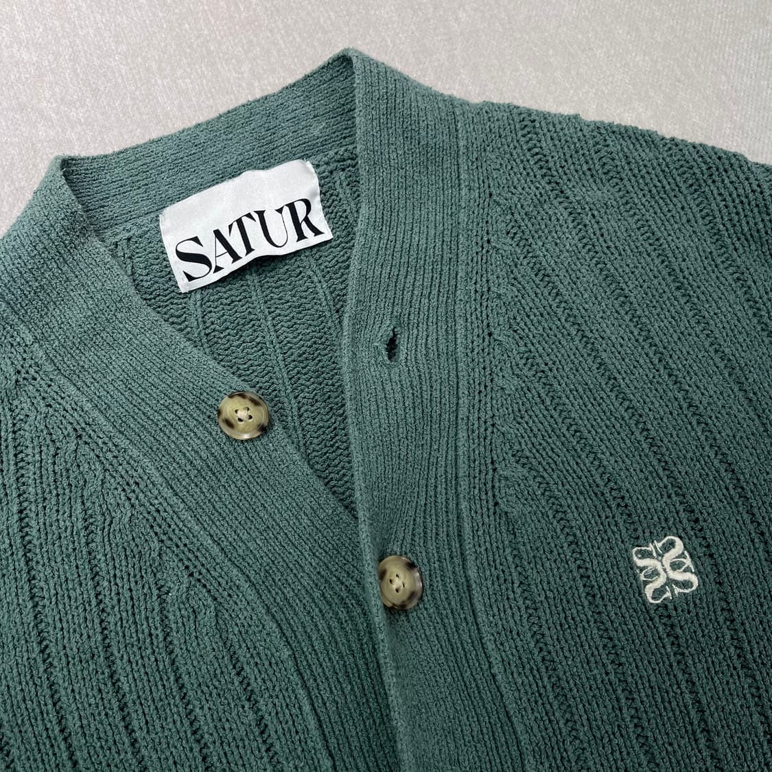 100 25s/s 세터 파로 오버 사이즈 부클 가디건 상품이미지2