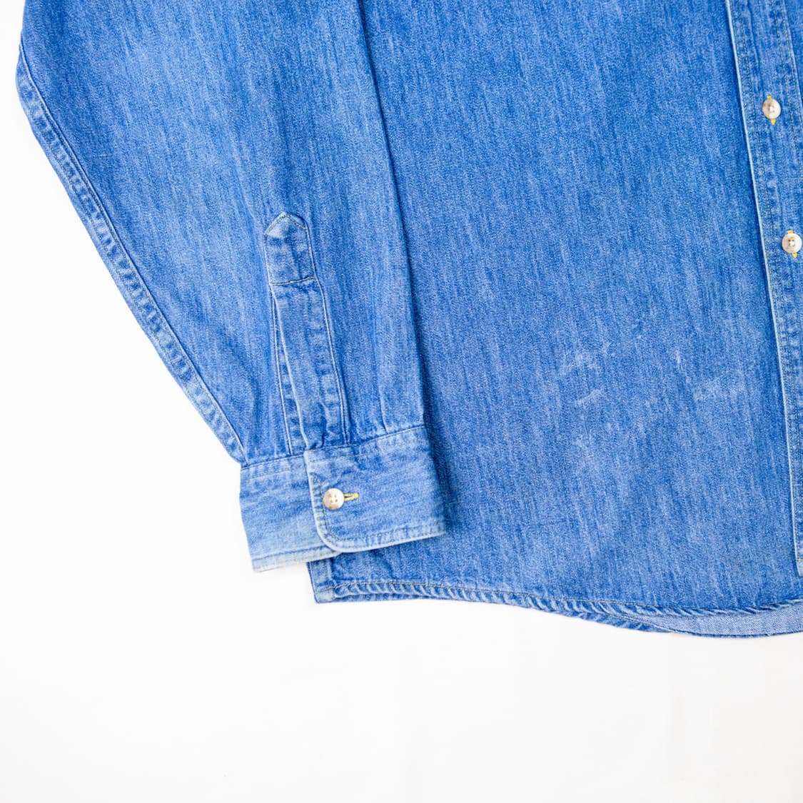 90s 엘엘빈 투포켓 데님 워크 셔츠 상품이미지5