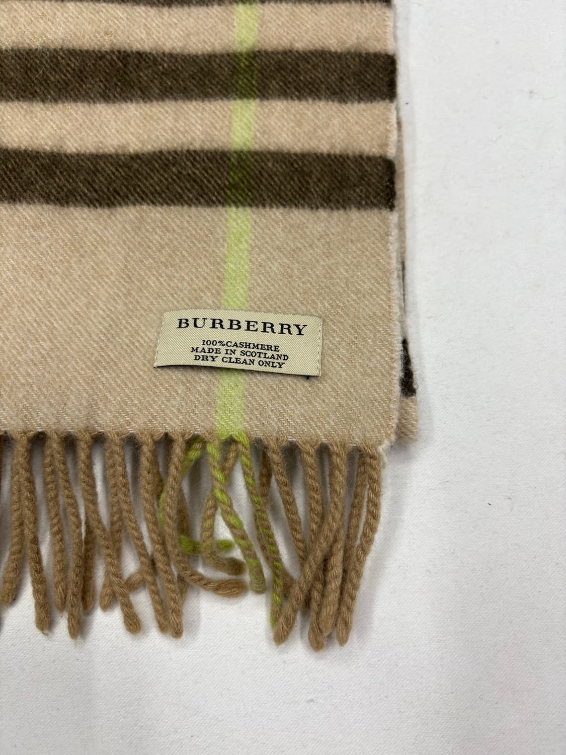 버버리 체크 캐시미어 머플러 스카프 상품이미지3