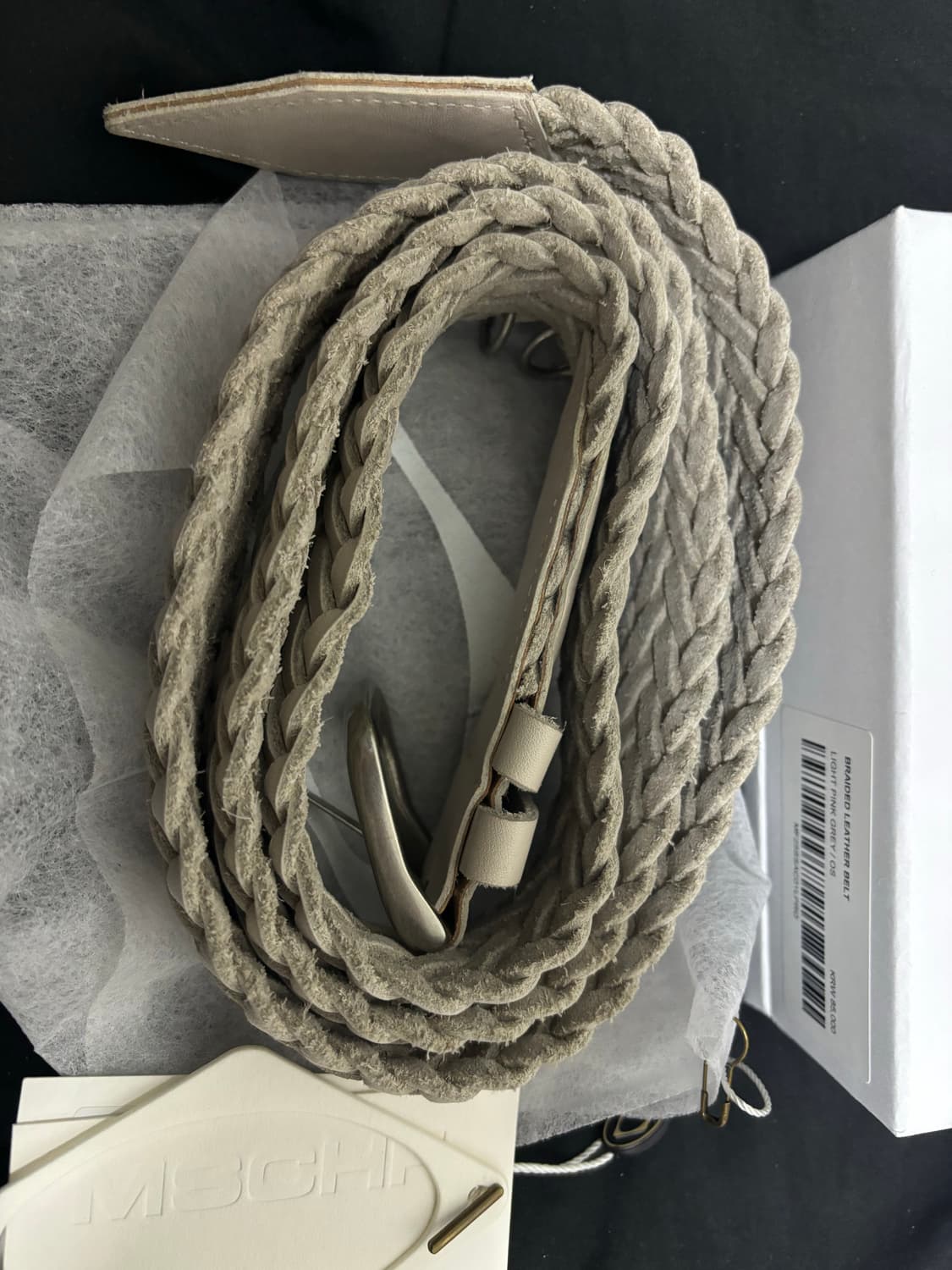 미스치프 벨트 라이트 핑크 그레이 상품이미지2