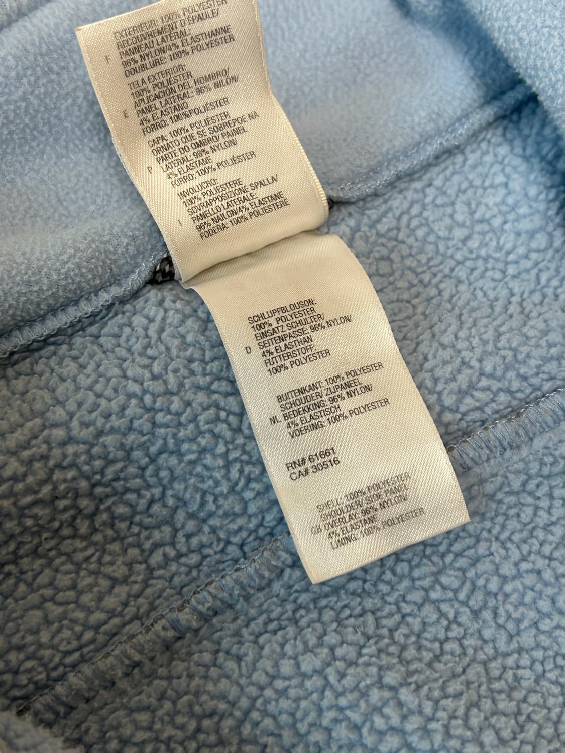 노스페이스 스카이블루 그레이 플리스 자켓 상품이미지9