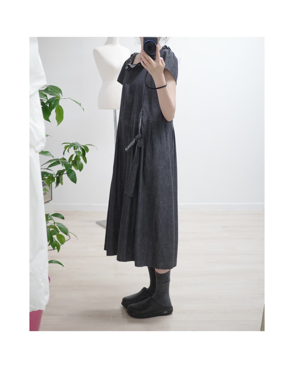 Ruffle ribborn one-piece 상품이미지2
