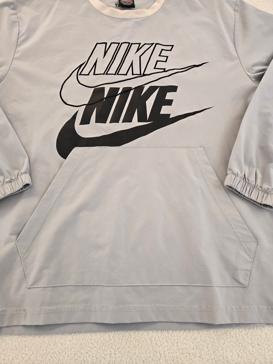 나이키 빅로고 포켓 긴팔 그레이 아노락 M 상품이미지5