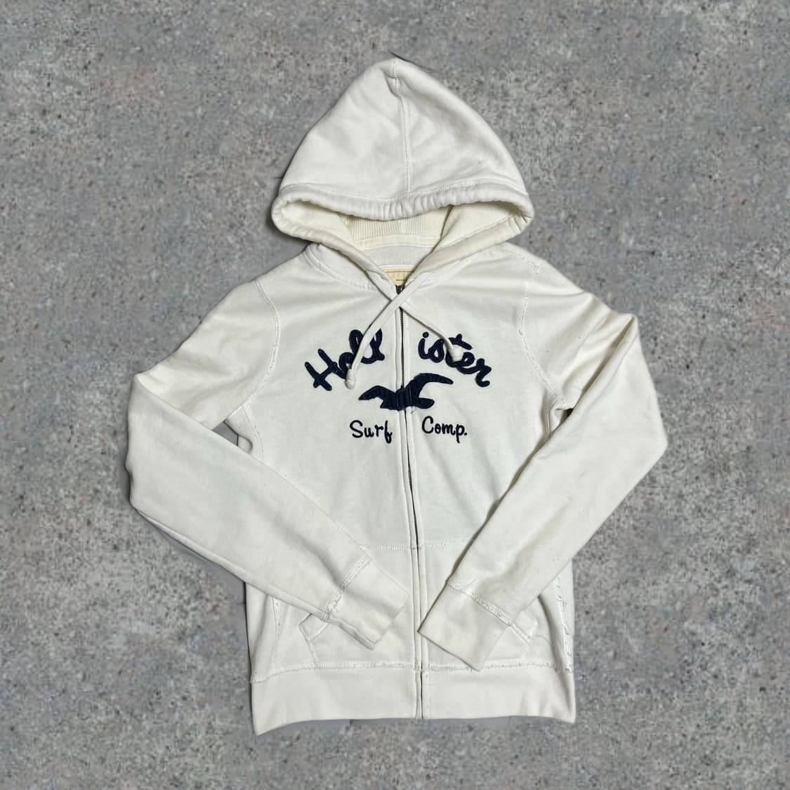 홀리스터 여성 후드집업 화이트 M 상품이미지1