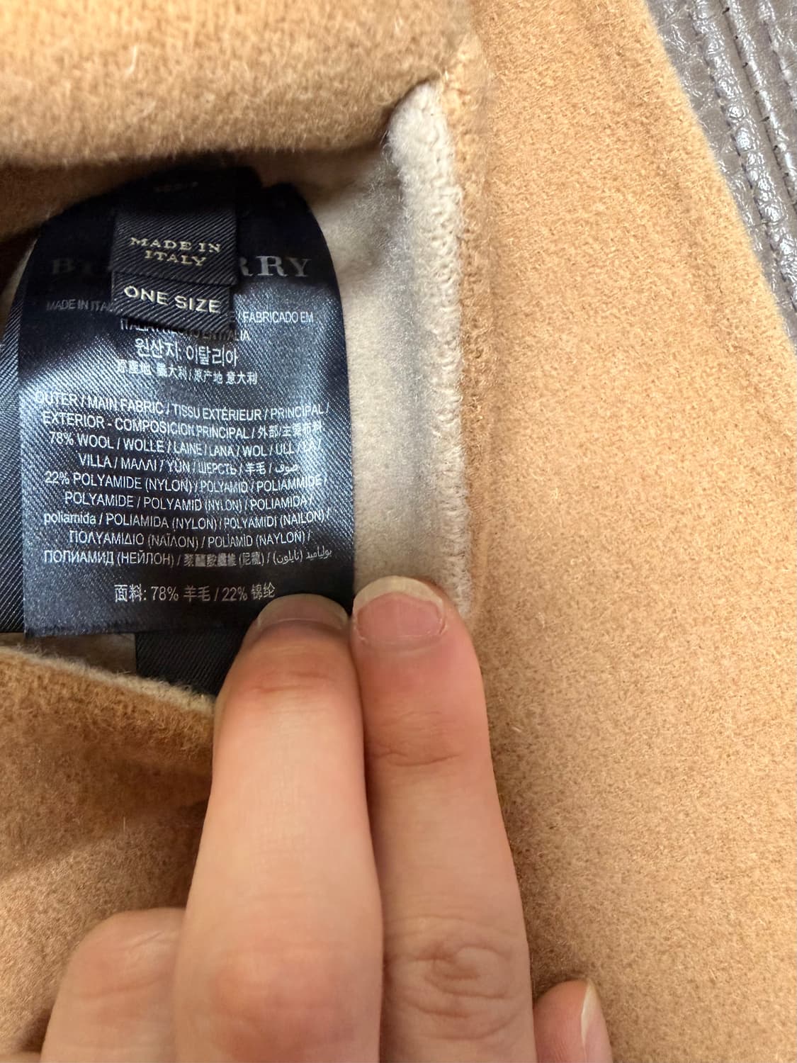 [새상품] 버버리 케이프 판초 양면코트 핸드메이드 상품이미지6