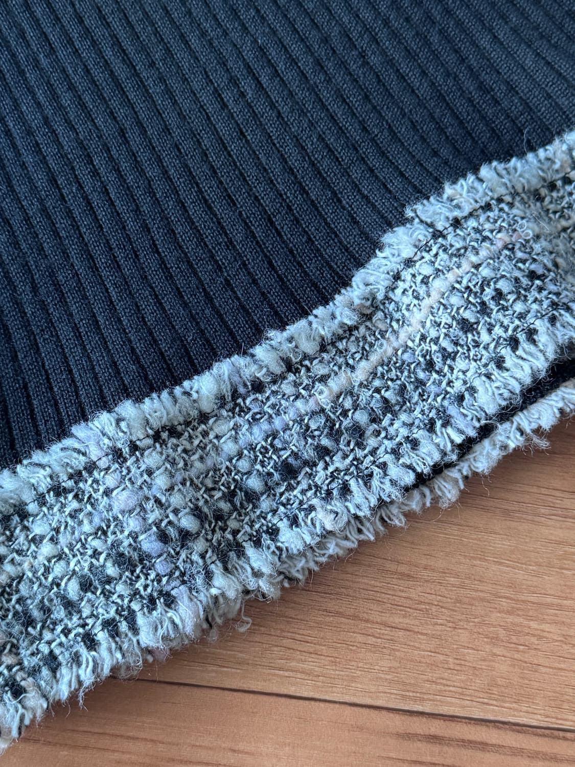 빈티지 클래식 한 상의 세트 / 블랙 트위드 처돌이 come here ♥ 상품이미지4