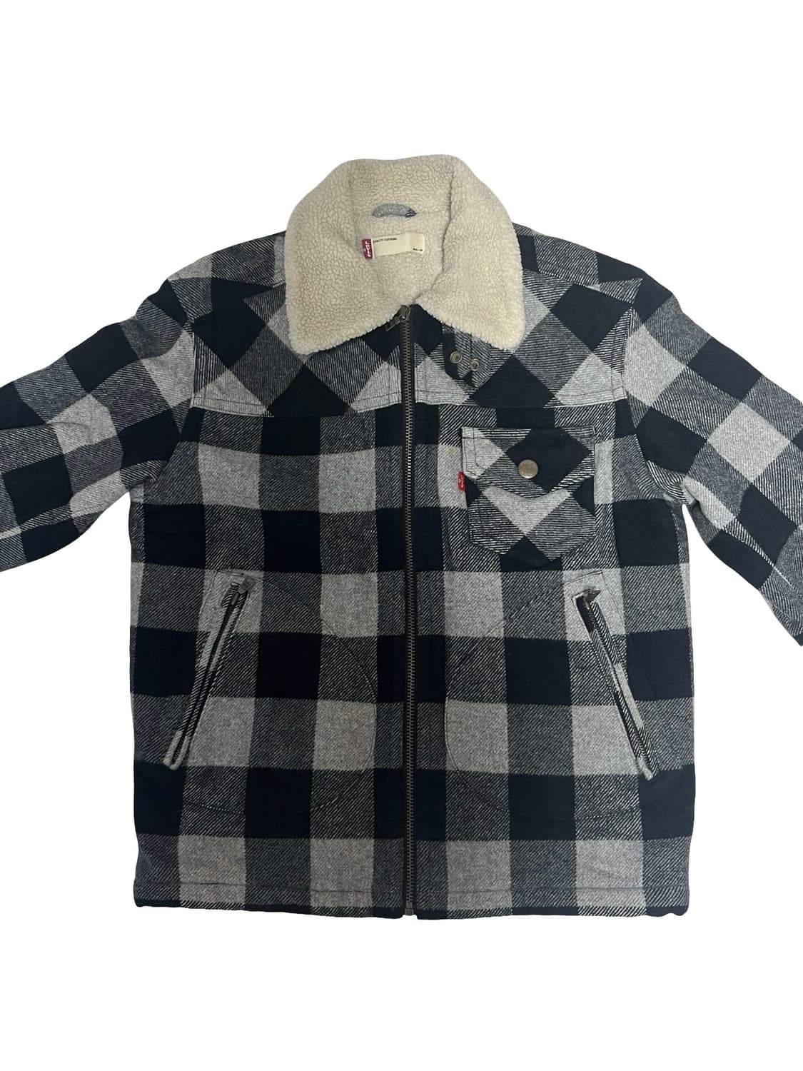 리바이스 체크 쉐르파 자켓 L 상품이미지1