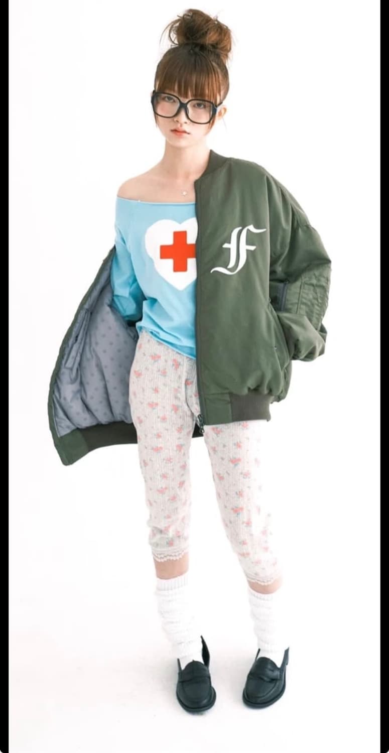 샵페어리 봄버 카키 상품이미지1