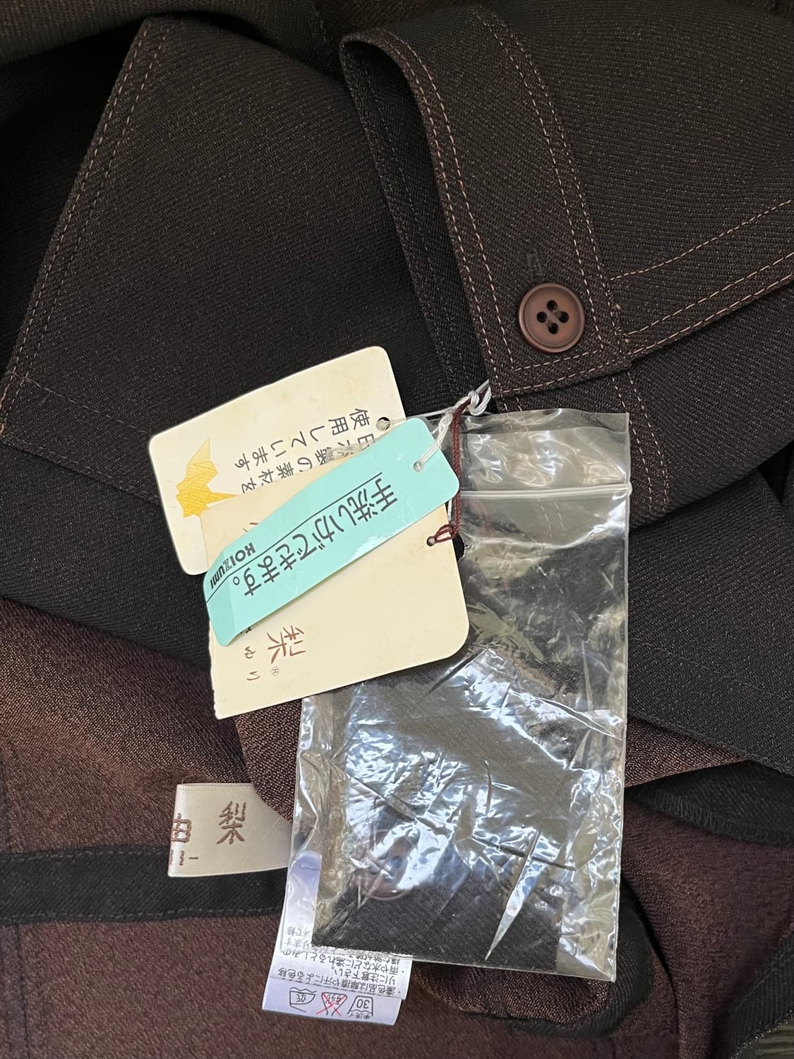 Japan vtg 브라운 셔링 자켓 상품이미지3