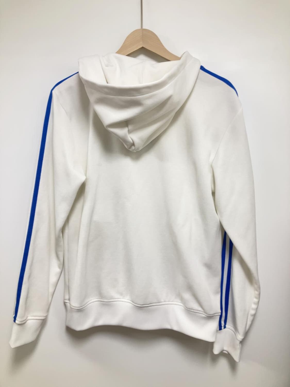 아디다스 화이트 블루 후드 집업 흰파 자켓 져지 트랙탑 상품이미지5