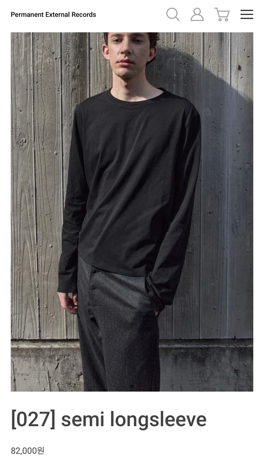 머듈 mudule [027]semi longsleeve 상품이미지1