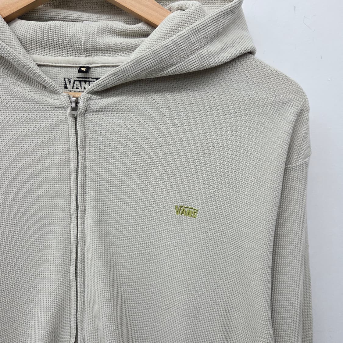 반스 아이보리 와플 후드 집업 남L 상품이미지3