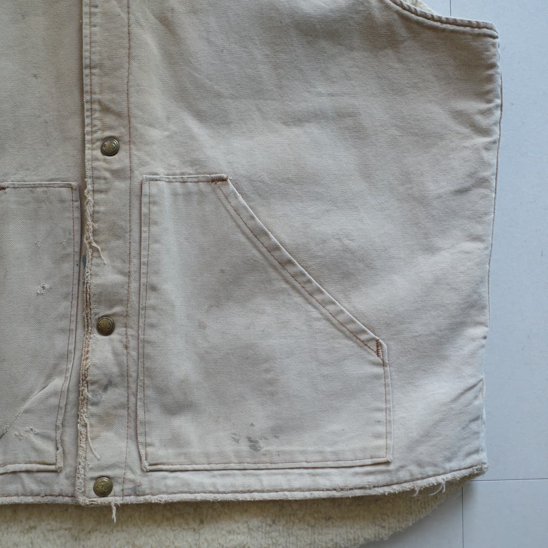 90s Walls 월스 MADE IN USA 워크웨어 덕 베스트 조끼 상품이미지3