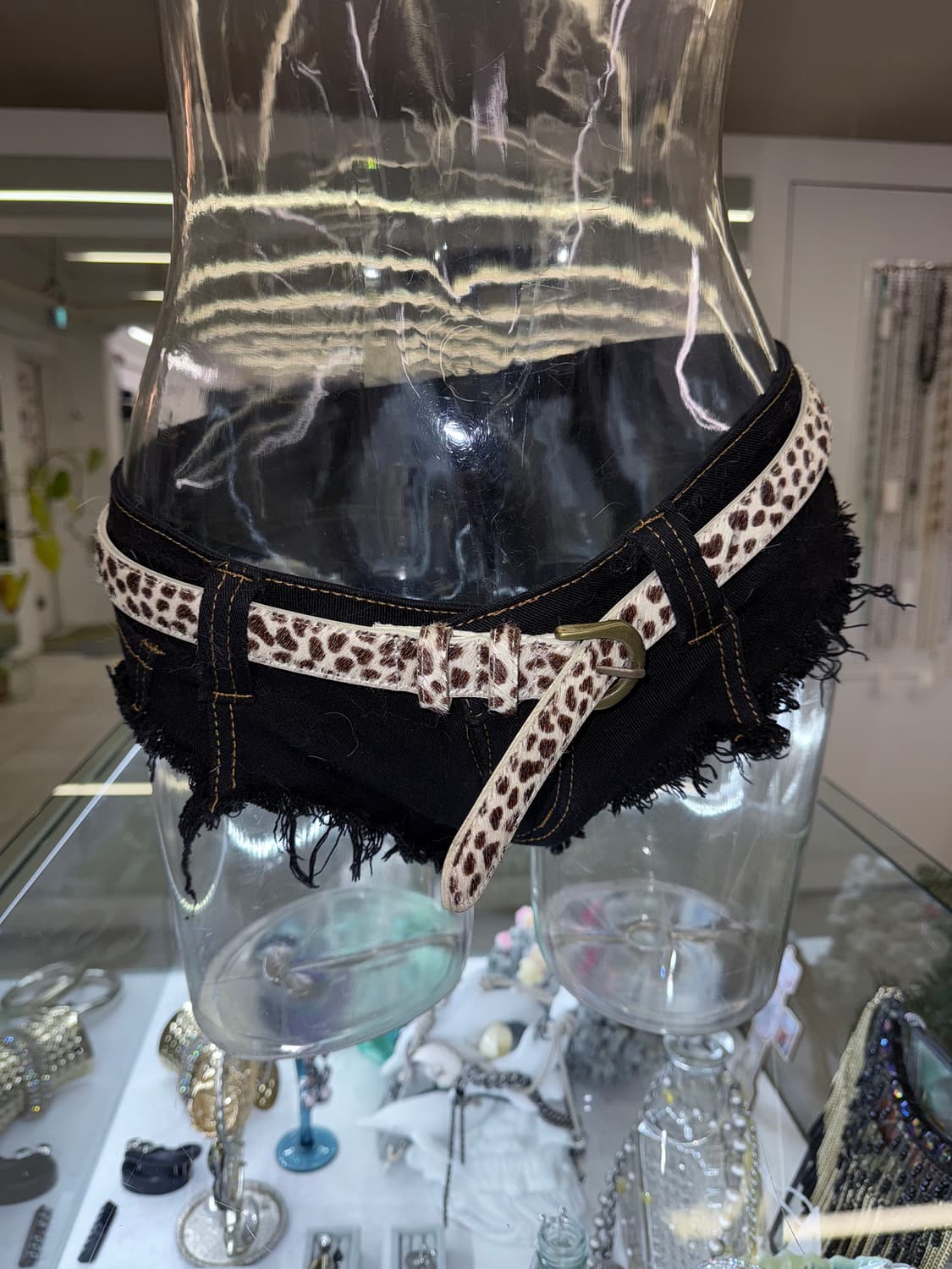 calf hair thin belt 상품이미지2