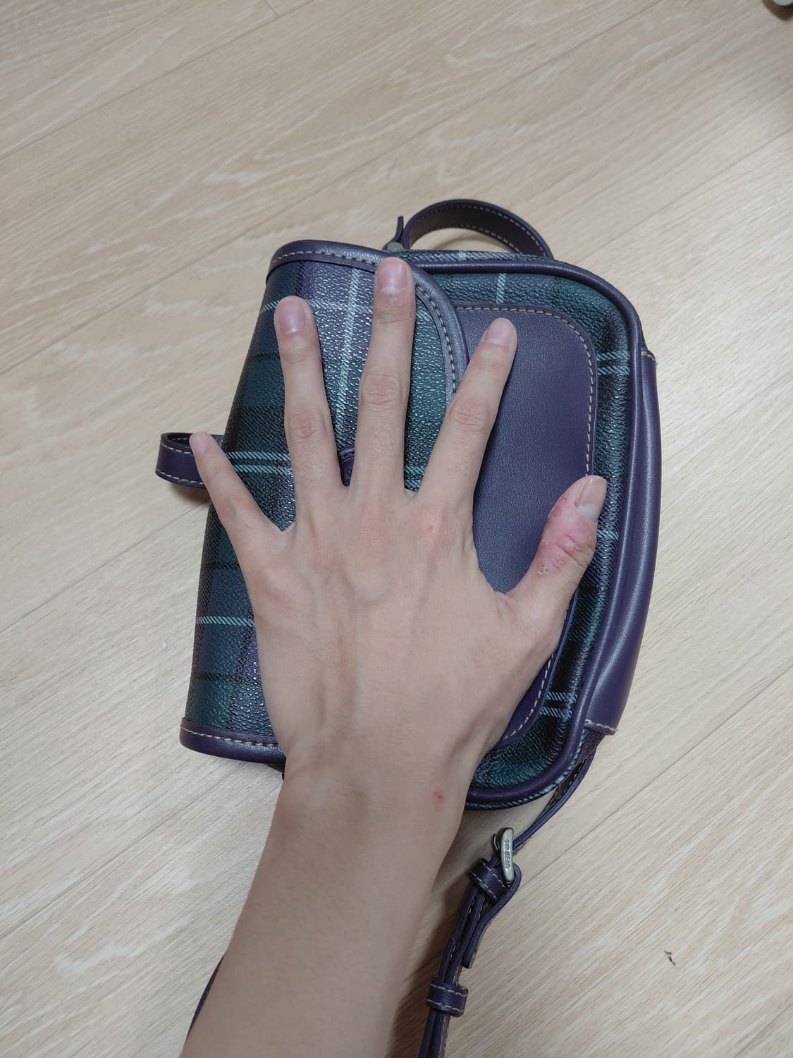 티니위니 퍼플 체크 마녀 갸루 크로스백 상품이미지5