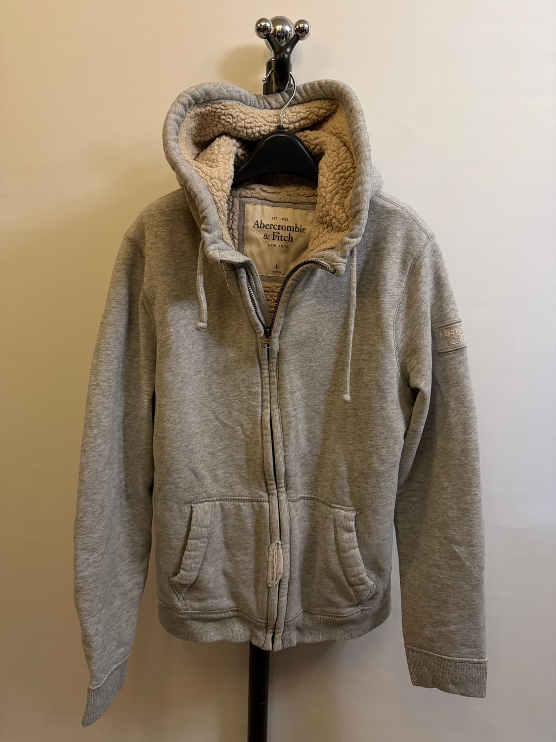 아베크롬비 양털 후드집업 상품이미지2