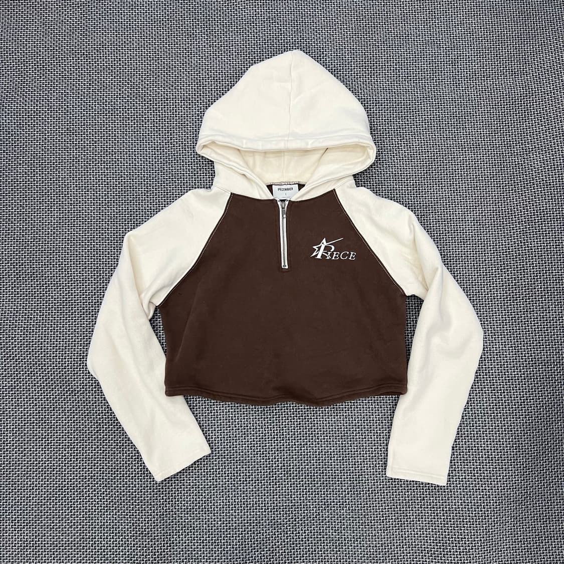 피스메이커 크롭 후드 반집업 상품이미지1