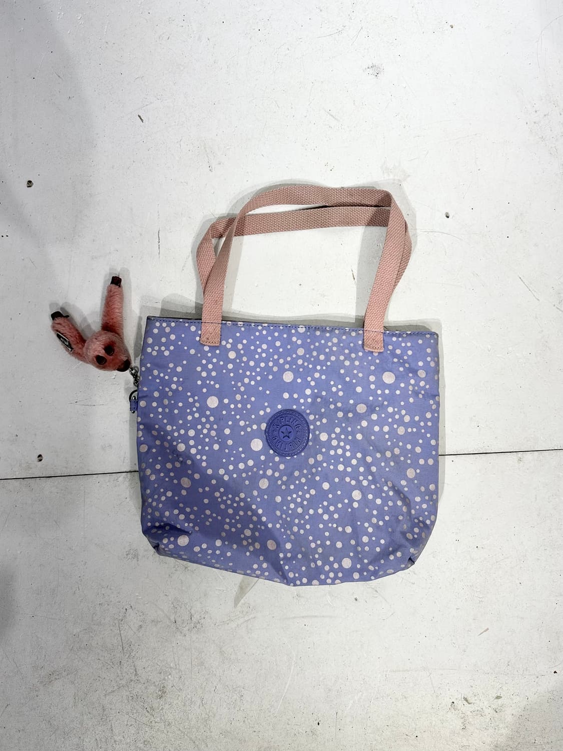 키플링 도트 연보라 땡땡이 미니 토트백 y2k 가방 상품이미지4