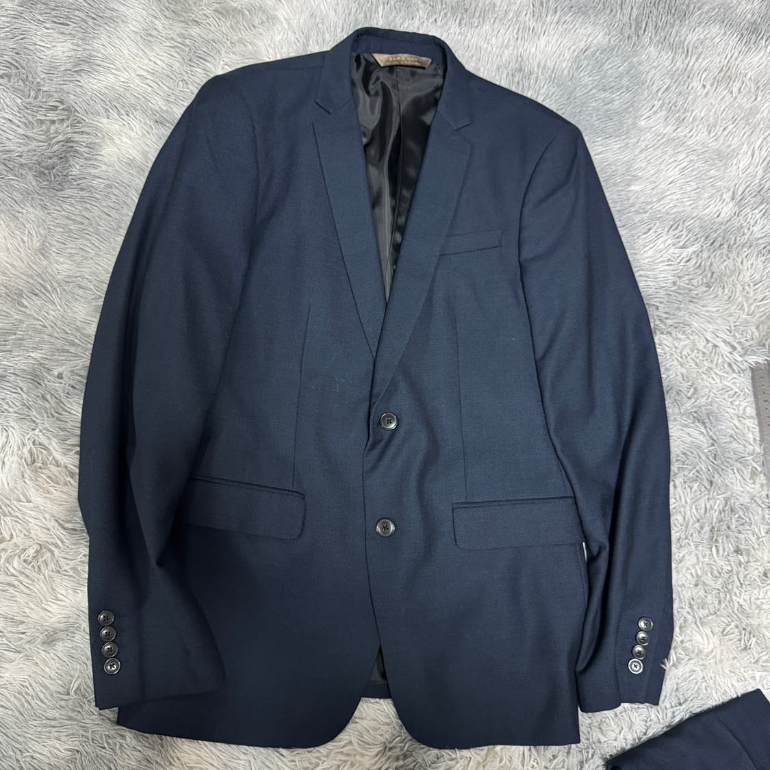자라 맨 남성 수트셋업 정장세트 네이비 105 (XL) 사이즈 상품이미지3