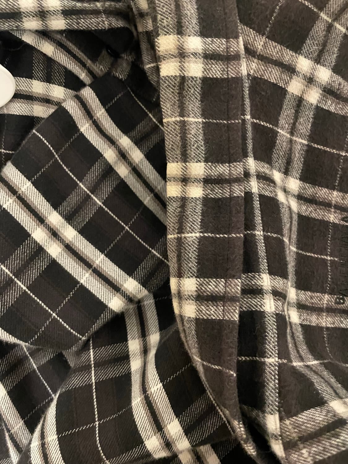 발렌시아가 체크 셔츠 상품이미지4