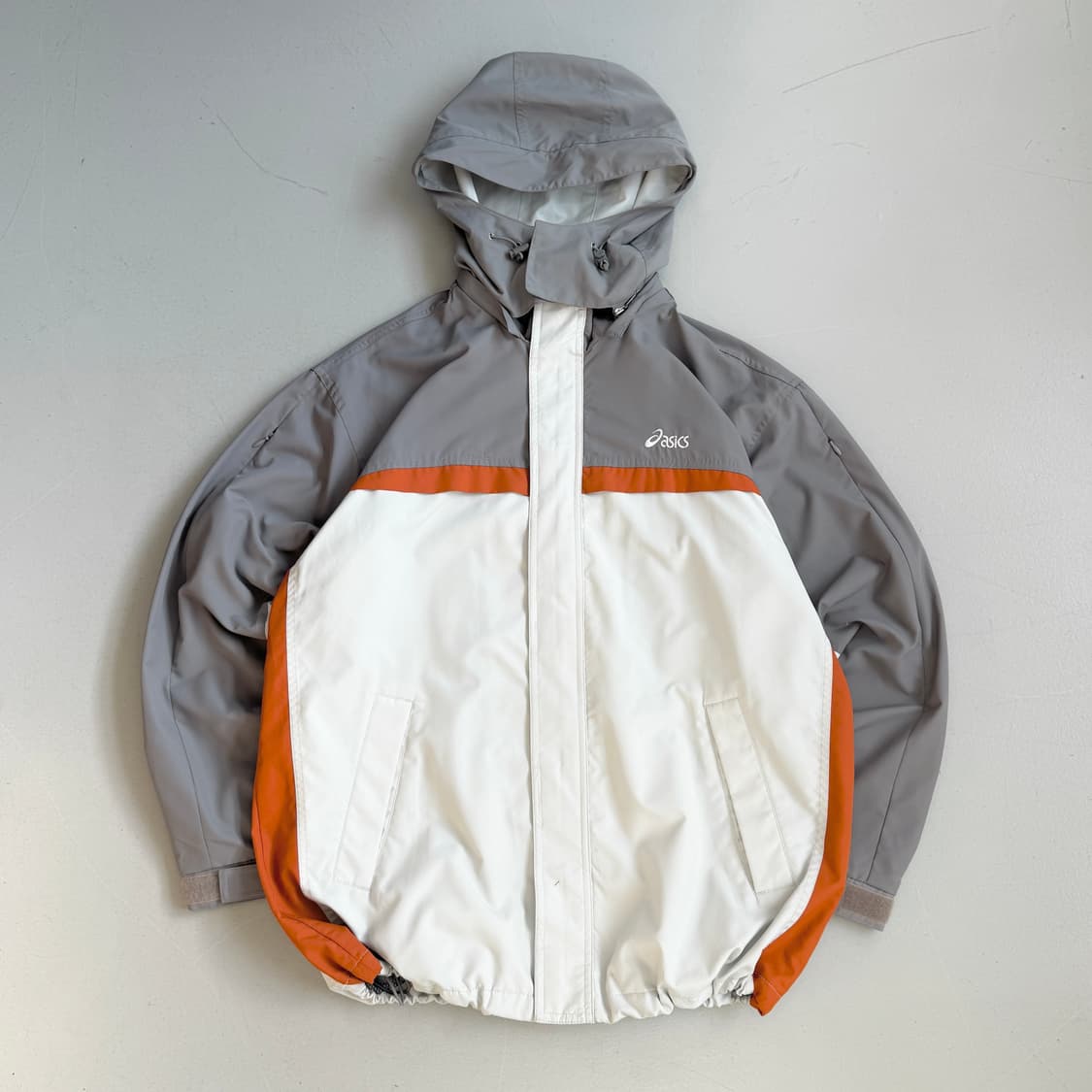 아식스 00s 풀오버 올드스쿨 배색 바람막이 자켓 상품이미지2