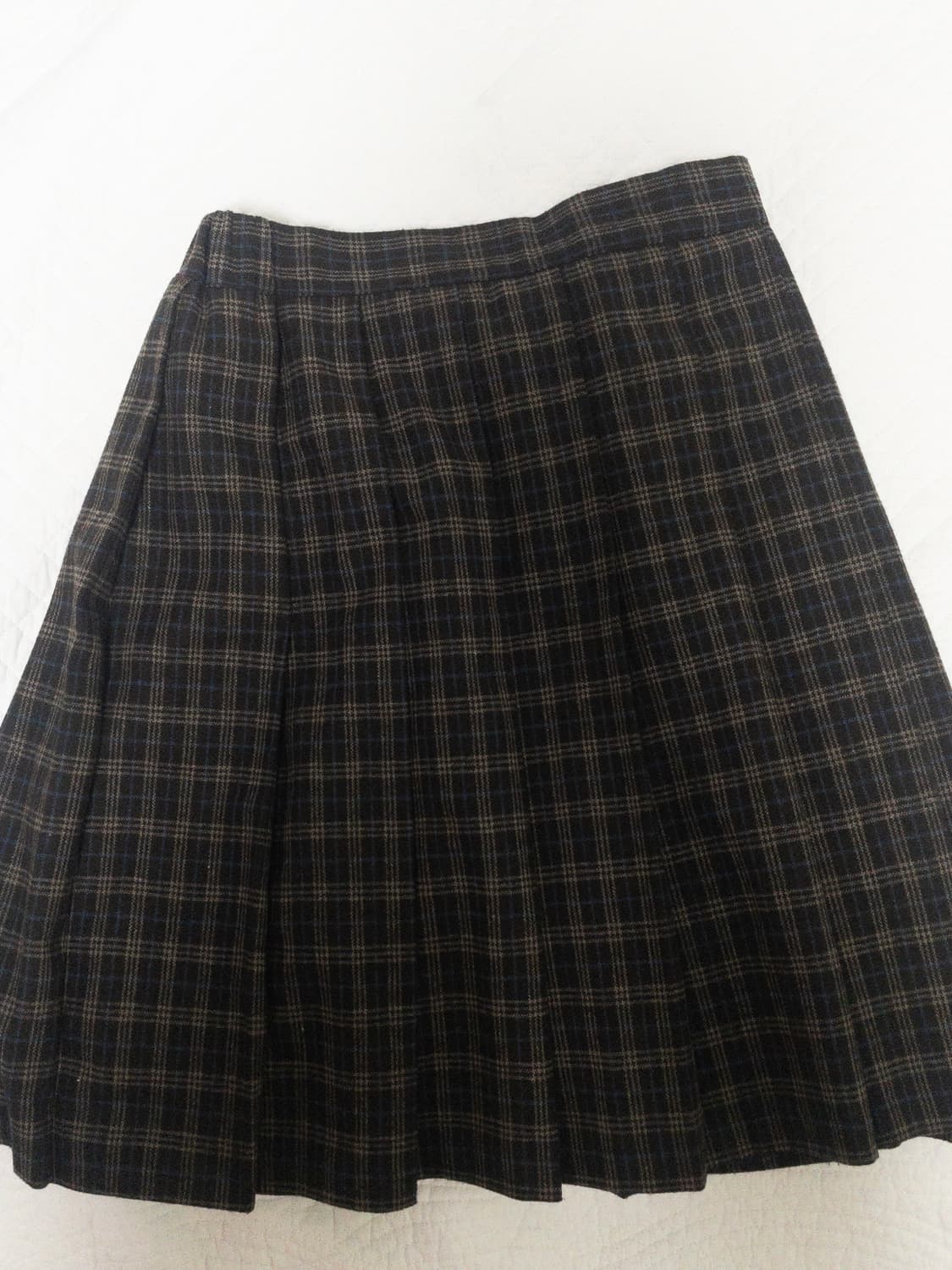 nyu nyu 뉴뉴 미디 체크 스커트 치마 상품이미지2