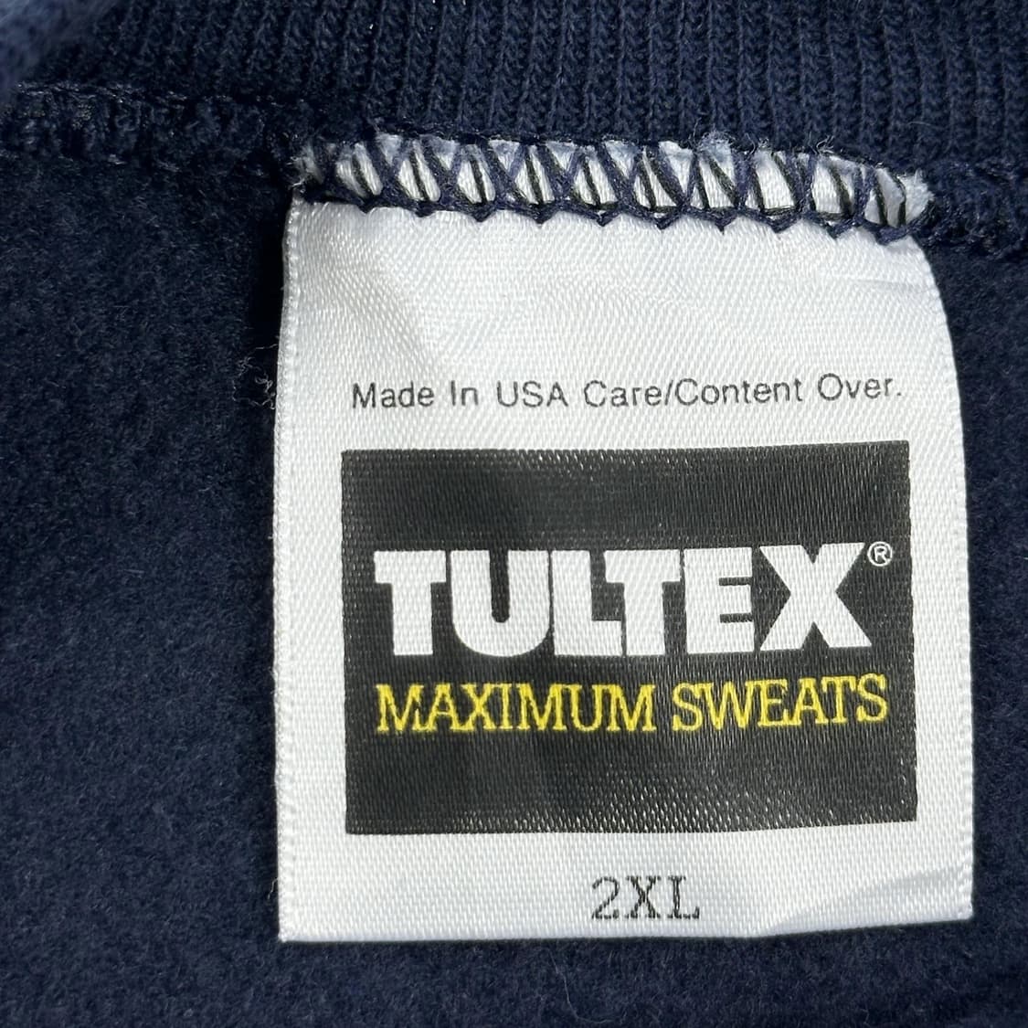 made in USA 빈티지 프린팅 박시핏 맨투맨 네이비 2XL 상품이미지5