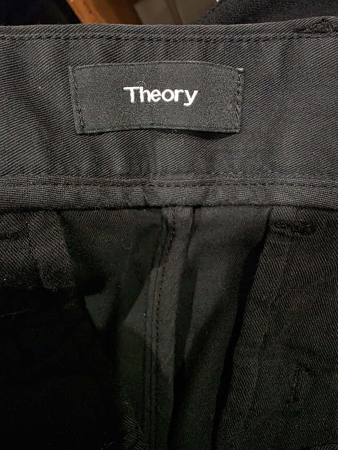 띠어리(Theory) 블랙 코튼 바지 상품이미지3