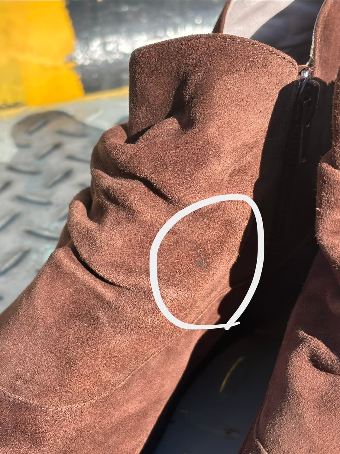 SALVATORE MELIANI 브라우니 셔링 웨지 앵클부츠 상품이미지6