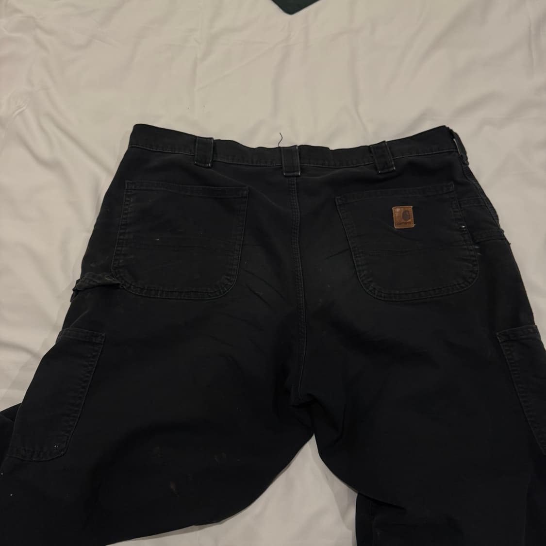 칼하트 빈티지 덩가리핏 더티 워싱 코튼 팬츠38/32 상품이미지4