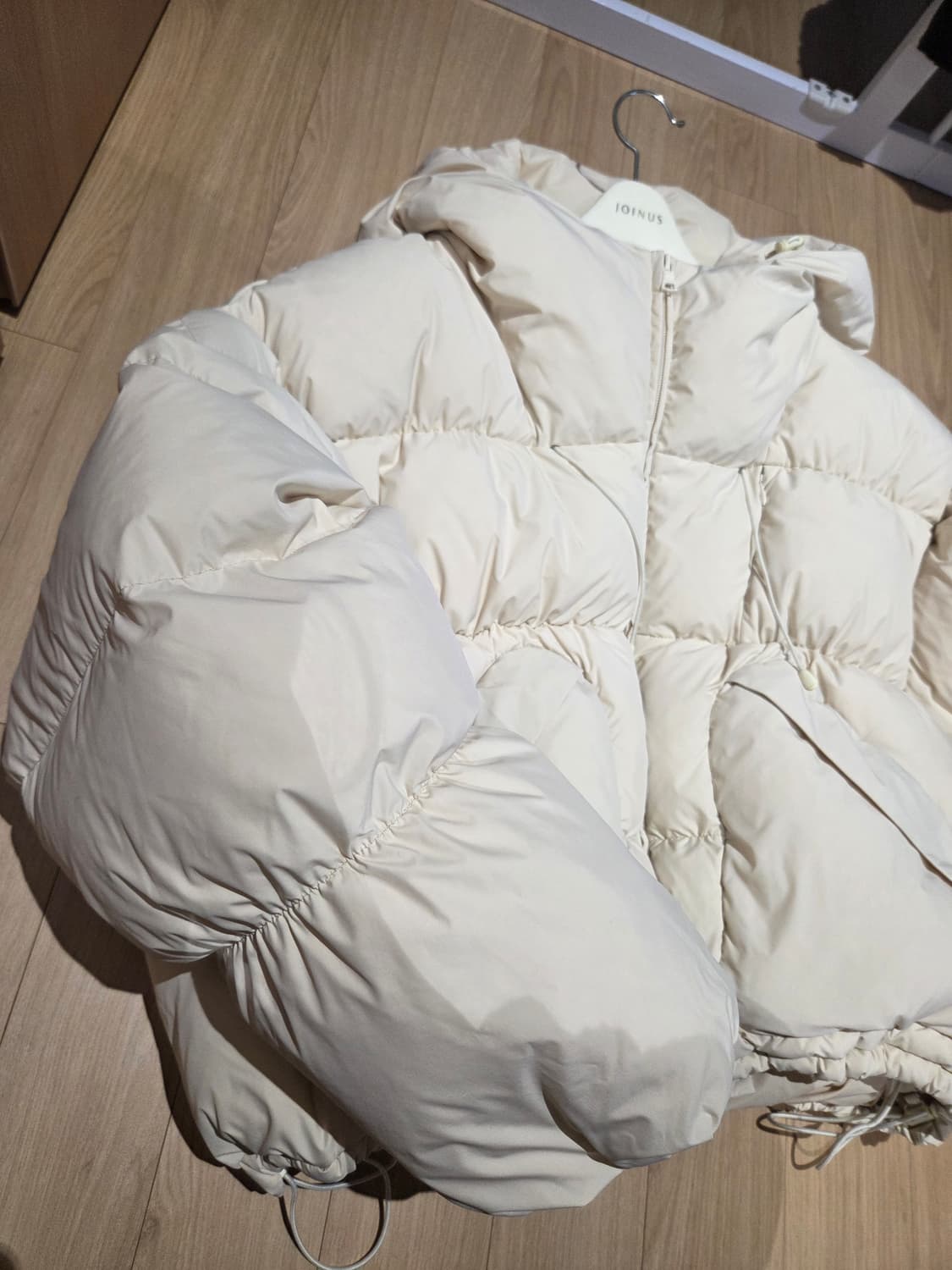 에즈이프캘리 아이보리 베이지 패딩 상품이미지5