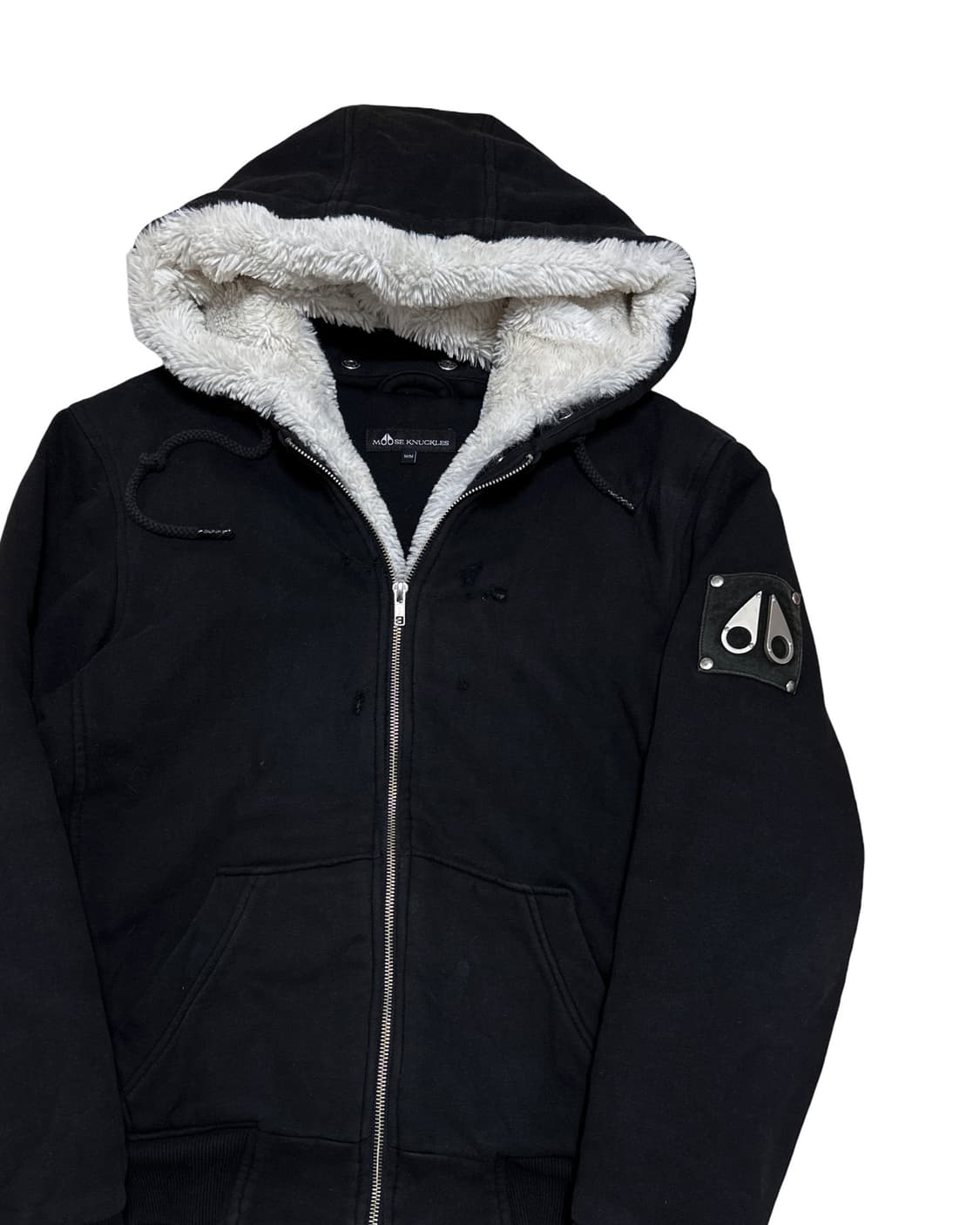 무스너클 버니스웨터 블랙 후드집업 상품이미지2