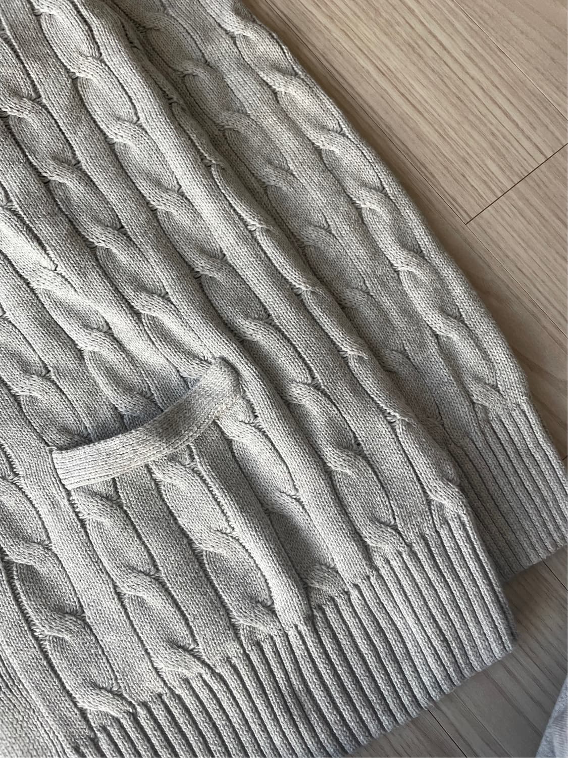 [새상품] 폴로 랄프로렌 코튼 케이블 니트 가디건 상품이미지4