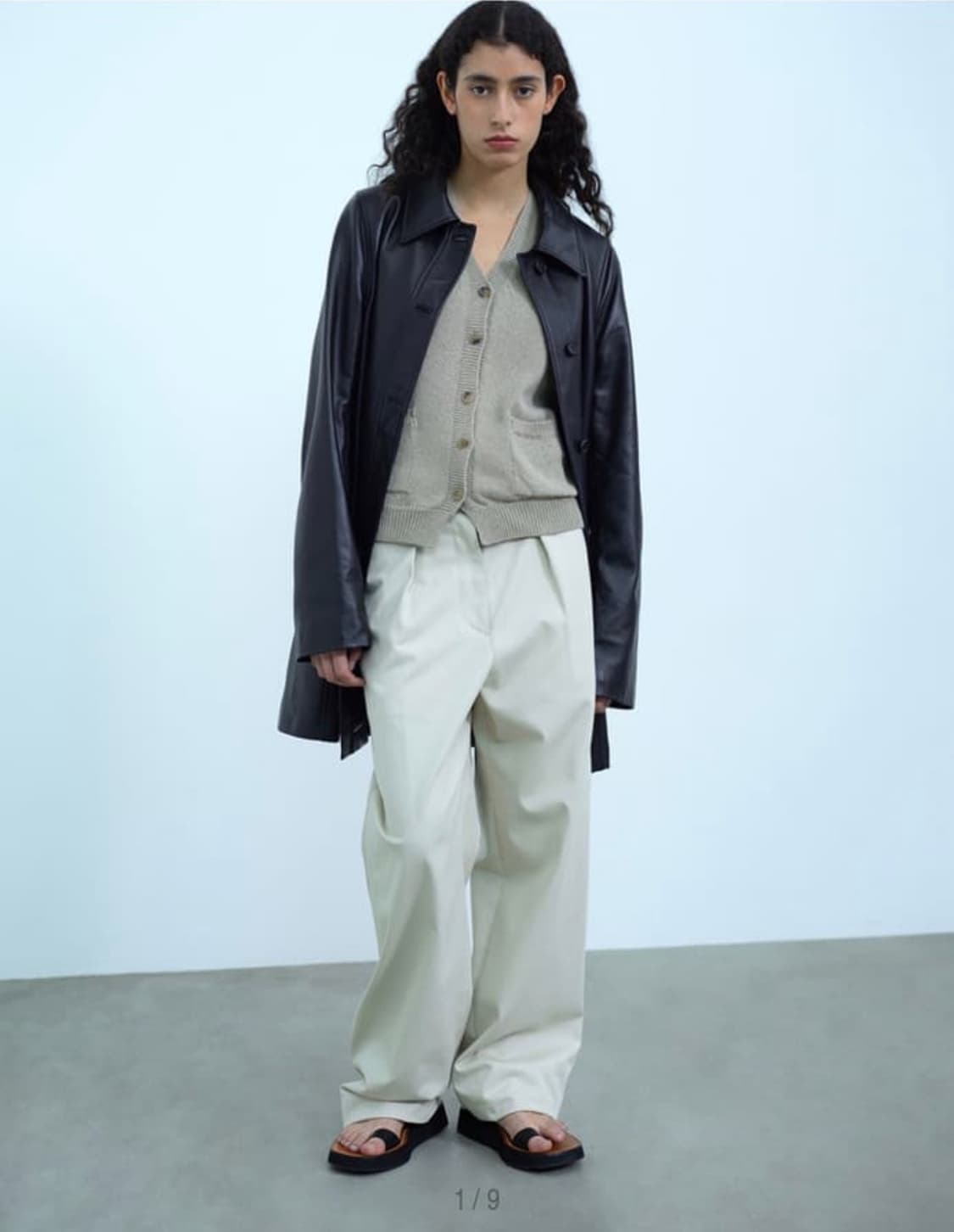 Lfm leather half coat 레더 하프 코트 상품이미지1