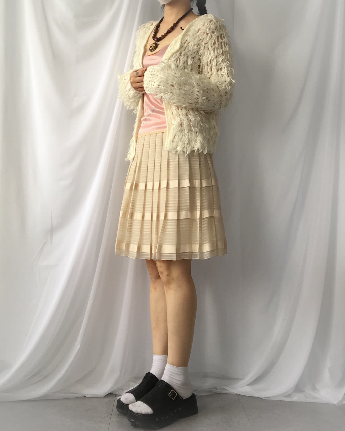 Fluffy knit open cardigan 상품이미지7