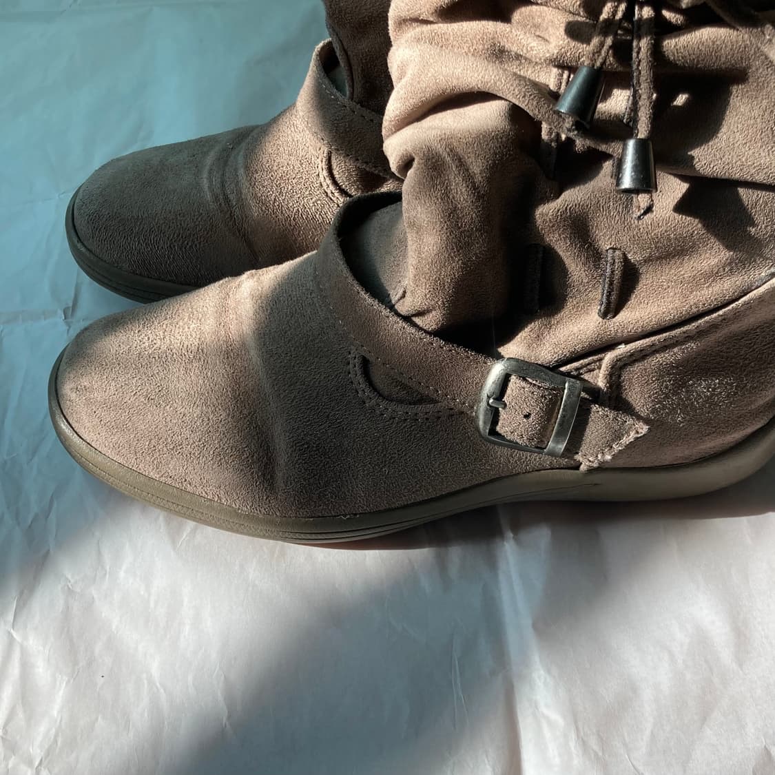 Vintage shirring fur boots 상품이미지7