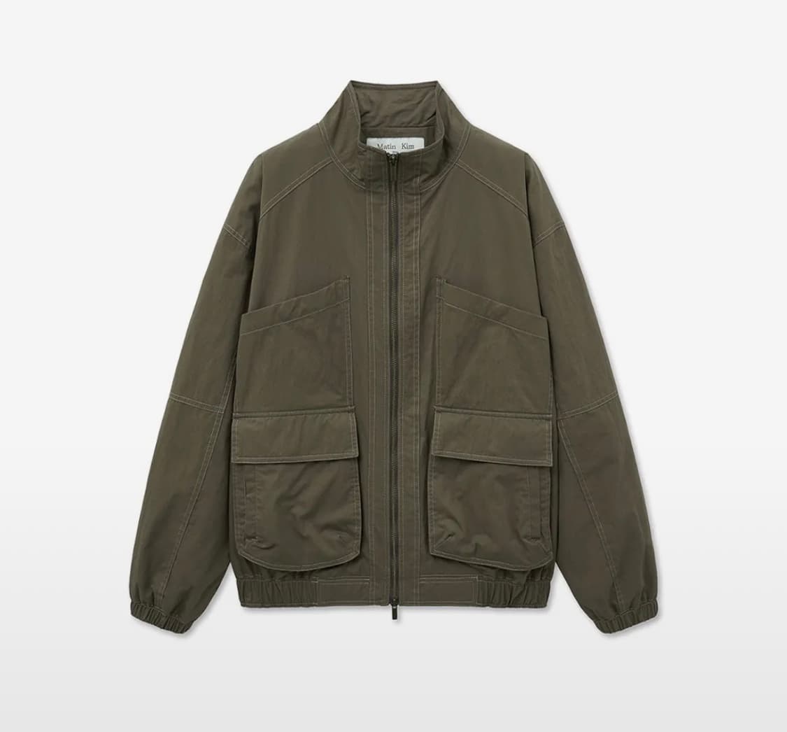 25 F/w 마뗑킴 유틸리티 우먼 봄버 자켓 카키 상품이미지1