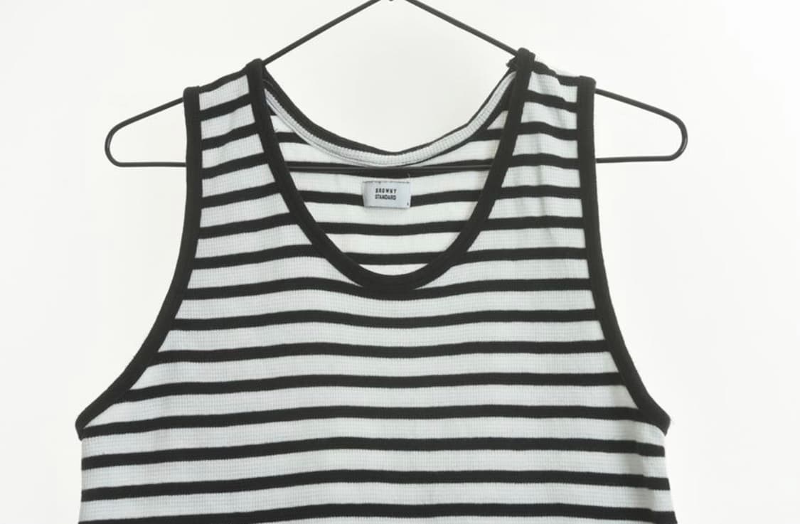 Browny Standard 스트라이프 슬리브리스 상품이미지2