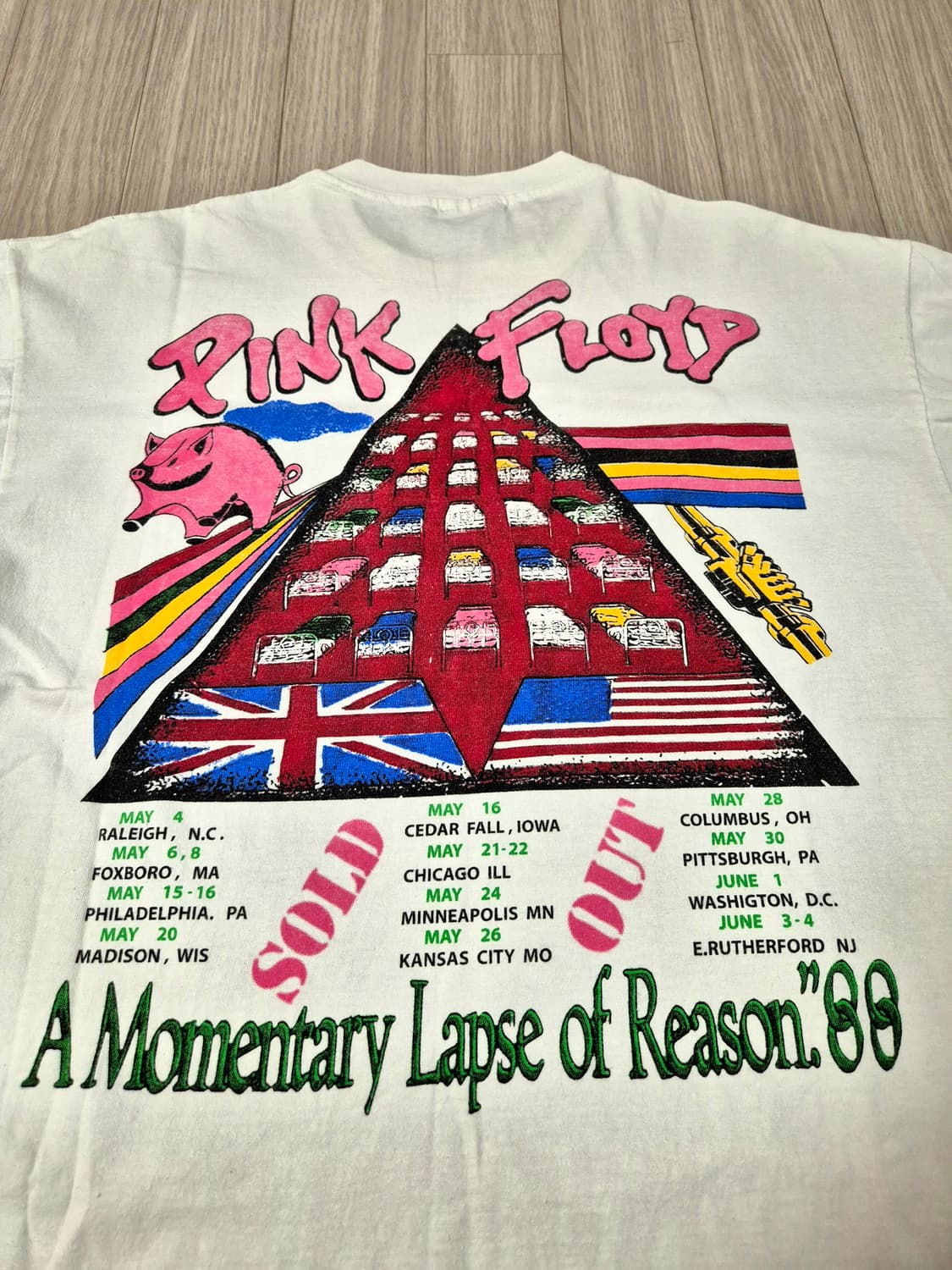 핑크플로이드 빈티지 밴드티 XL (105) 리프린트 상품이미지4