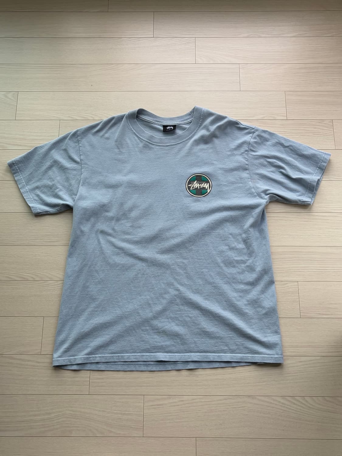 stussy 스투시 크로스 닷 피그먼트 다이드 티셔츠 L (103) 상품이미지2
