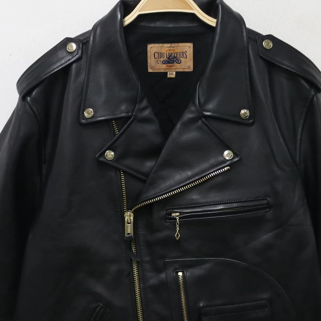 CIDU LEATHERS 소가죽 라이더자켓 61271 상품이미지7