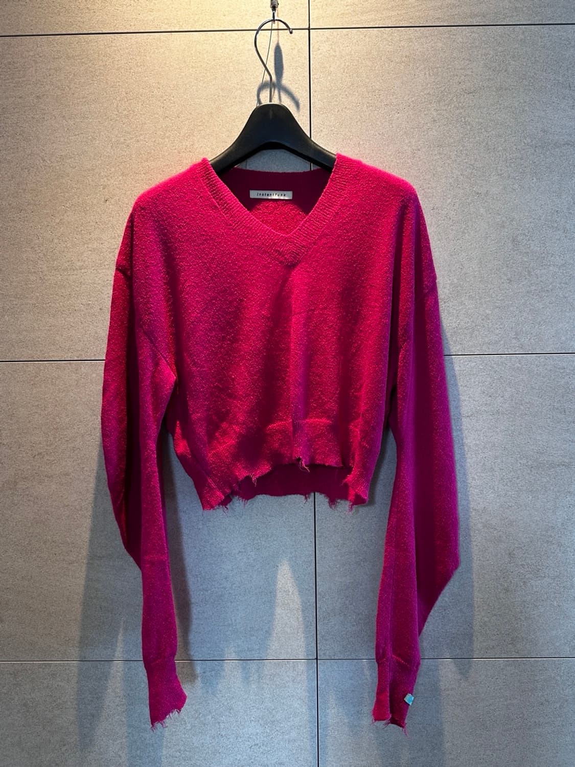 인스턴트펑크 크롭 니트 상품이미지6